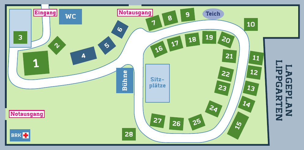 Lippgarten Lageplan